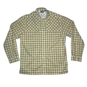 Howler Bros Pearl Snap Vented Long Sleeve Shirt Tyson Plaid Mens Size XL